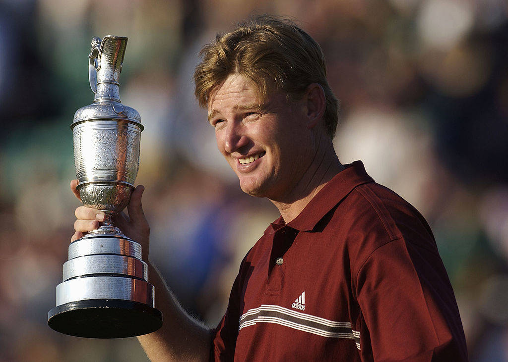 Ernie Els, the Champion Golfer of the Year at Muirfield in 2002